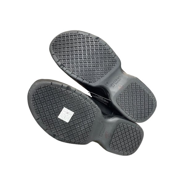 Skechers Work Wide Mens Black hook loop slip resistant sneakers Sz 10.5 SKU 9613 - Picture 5 of 16